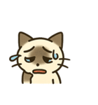 うつネコ ネガティブ感情 一人にして（個別スタンプ：33）