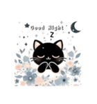 黒猫のクロてぃおスタンプ03 ナチュラル❉°（個別スタンプ：7）