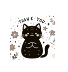 黒猫のクロてぃおスタンプ03 ナチュラル❉°（個別スタンプ：10）