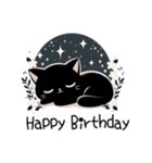 黒猫のクロてぃおスタンプ03 ナチュラル❉°（個別スタンプ：15）