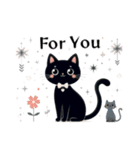 黒猫のクロてぃおスタンプ03 ナチュラル❉°（個別スタンプ：17）