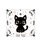 黒猫のクロてぃおスタンプ03 ナチュラル❉°（個別スタンプ：18）