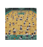 大量！女子高生の大侵略（個別スタンプ：4）
