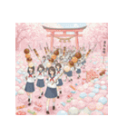大量！女子高生の大侵略（個別スタンプ：23）
