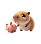 カピバラ お金がない（個別スタンプ：19）