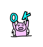 毎日使える飛ぶブタ（個別スタンプ：32）