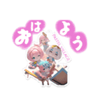 可愛いPastel villageアクキー風スタンプ（個別スタンプ：7）