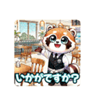 たぬきのPon吉〜カフェ店員〜（個別スタンプ：8）