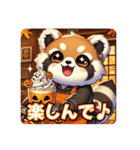 たぬきのPon吉〜カフェ店員〜（個別スタンプ：10）