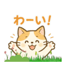 ほのぼの猫の日常（個別スタンプ：3）