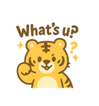 いろんな顔のトラ（英語ver.）（個別スタンプ：9）