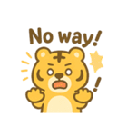 いろんな顔のトラ（英語ver.）（個別スタンプ：10）