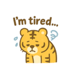 いろんな顔のトラ（英語ver.）（個別スタンプ：12）