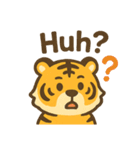 いろんな顔のトラ（英語ver.）（個別スタンプ：15）