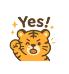 いろんな顔のトラ（英語ver.）（個別スタンプ：17）