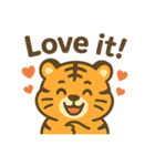 いろんな顔のトラ（英語ver.）（個別スタンプ：19）