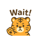 いろんな顔のトラ（英語ver.）（個別スタンプ：20）
