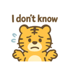 いろんな顔のトラ（英語ver.）（個別スタンプ：29）