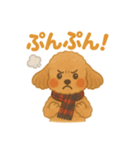 ふわもこトイプー＊毎日使える8表情（個別スタンプ：5）