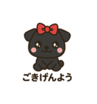 黒パグが大優勝スタンプ（個別スタンプ：14）