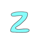 グリーングリーンアルファベット（個別スタンプ：26）