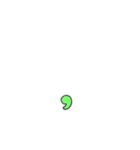 グリーングリーンアルファベット（個別スタンプ：30）