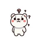 小白熊のいい気分（個別スタンプ：3）