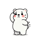 小白熊のいい気分（個別スタンプ：9）