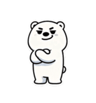 小白熊のいい気分（個別スタンプ：34）