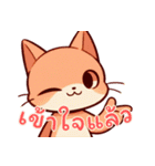 にゃんこライフ-株式市場 (タイ) Ver7（個別スタンプ：20）