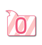 （デカ文字）数字記号の吹き出しスタンプ（個別スタンプ：10）
