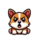 シュールでかわいいコーギーのスタンプ（個別スタンプ：2）