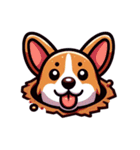 シュールでかわいいコーギーのスタンプ（個別スタンプ：15）