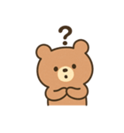ふんわりくまの感情表現40種（個別スタンプ：35）