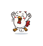 動きニワトリ No47（個別スタンプ：3）