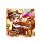 #practice everyday（個別スタンプ：7）