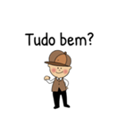 Marquinhos, o Detetive,português（個別スタンプ：3）