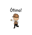 Marquinhos, o Detetive,português（個別スタンプ：5）
