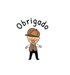 Marquinhos, o Detetive,português（個別スタンプ：33）
