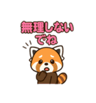 パンダとレッサーパンダの仲良しスタンプ（個別スタンプ：18）