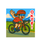 ロードバイクツーリング女子スタンプ（個別スタンプ：1）