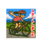 ロードバイクツーリング女子スタンプ（個別スタンプ：3）