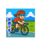 ロードバイクツーリング女子スタンプ（個別スタンプ：11）