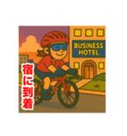 ロードバイクツーリング女子スタンプ（個別スタンプ：18）