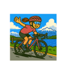 ロードバイクツーリング女子スタンプ（個別スタンプ：31）