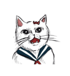 志保ちゃん3(無理矢理二足歩行猫)（個別スタンプ：13）