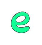 グリーングリーンアルファベット 2.（個別スタンプ：5）