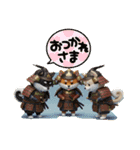 5月は鎧、兜、鯉のぼりのチビ豆柴シリーズ（個別スタンプ：4）