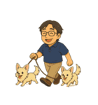 お父さんと可愛い友達たち（個別スタンプ：6）