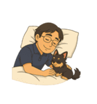 お父さんと可愛い友達たち（個別スタンプ：11）